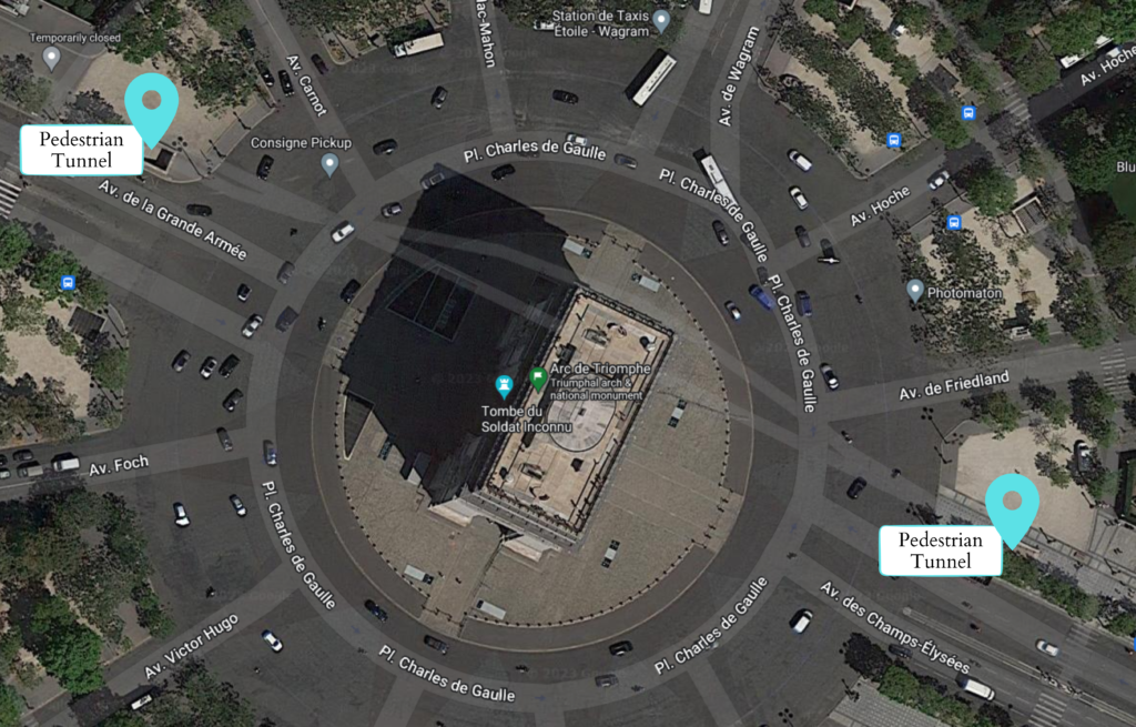 Tunnel to the Arc de Triomphe, Paris